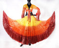 Lurex 3Tone Skirt Yellow/Orange/Burgundy WLS
