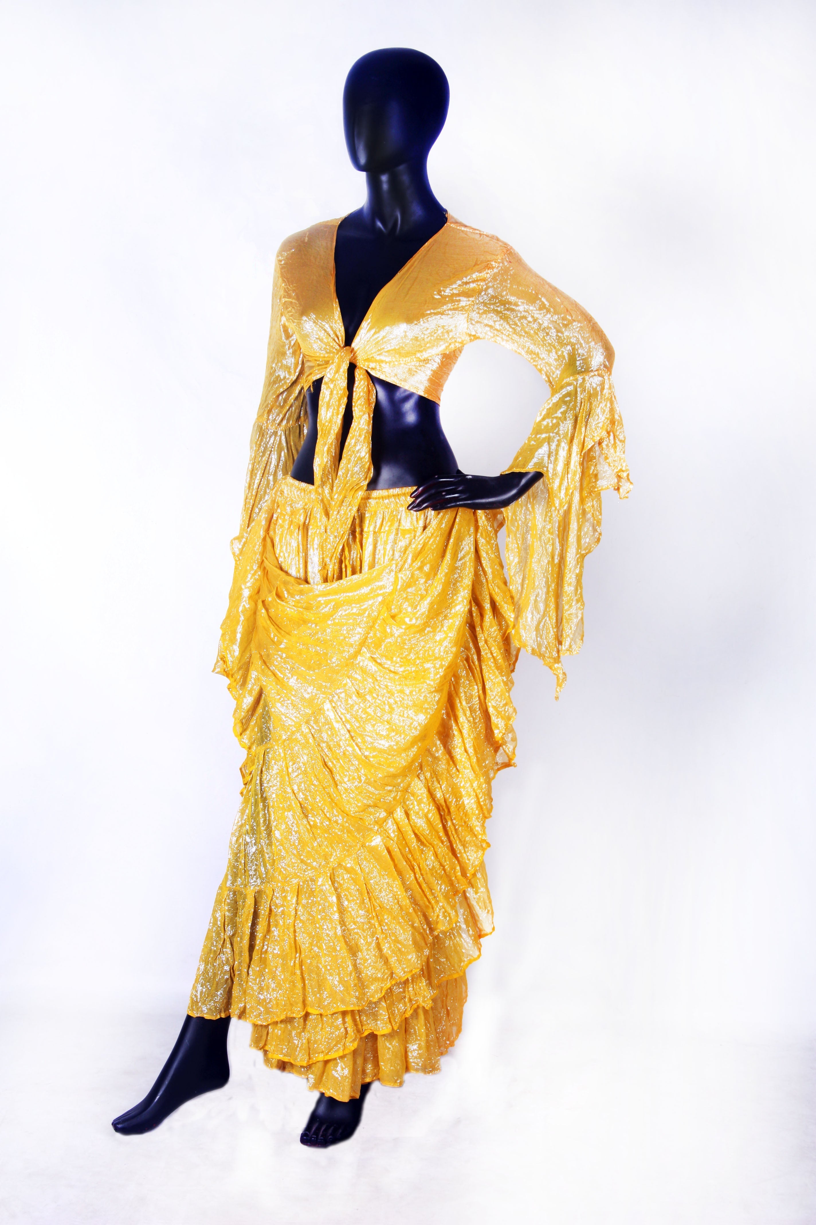 Lurex solid Skirt yellow WLS