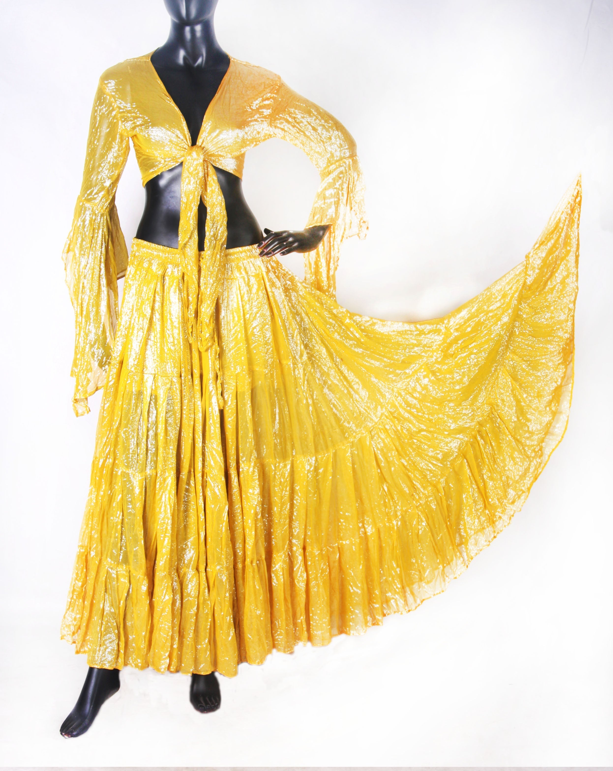 Lurex solid Skirt yellow WLS
