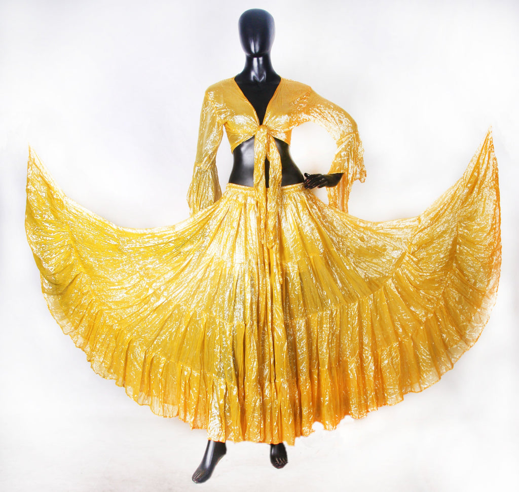 Lurex solid Skirt yellow WLS