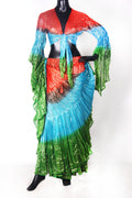 Lurex Tie on top red/turqouise/green WS