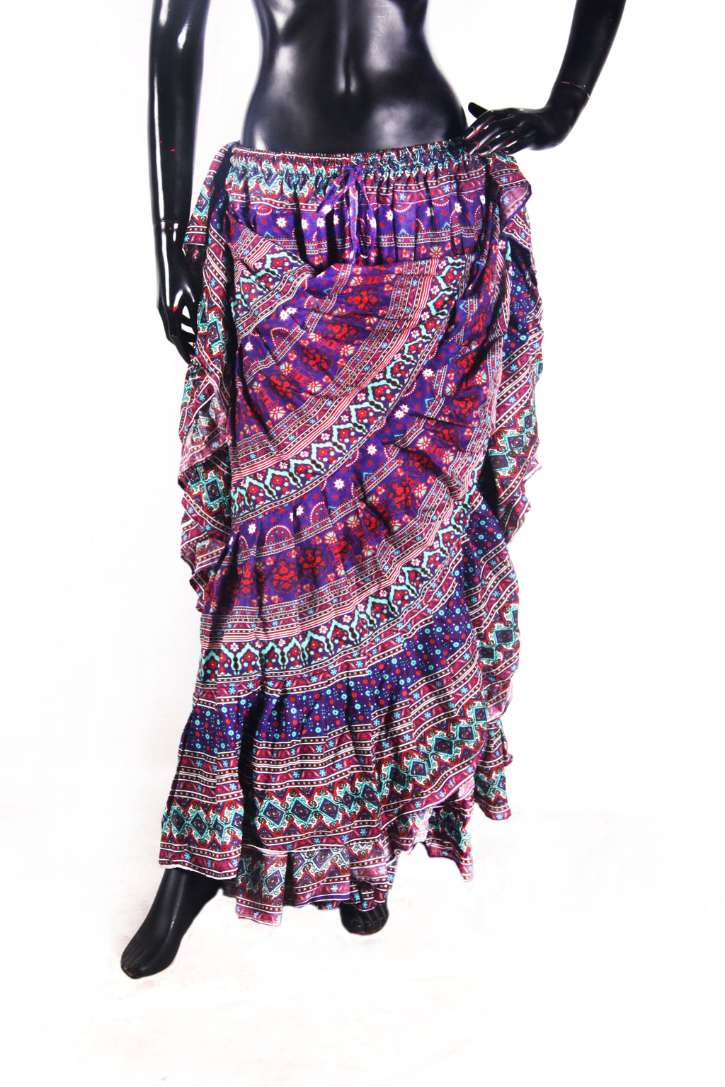 Digital Printed Skirt purple