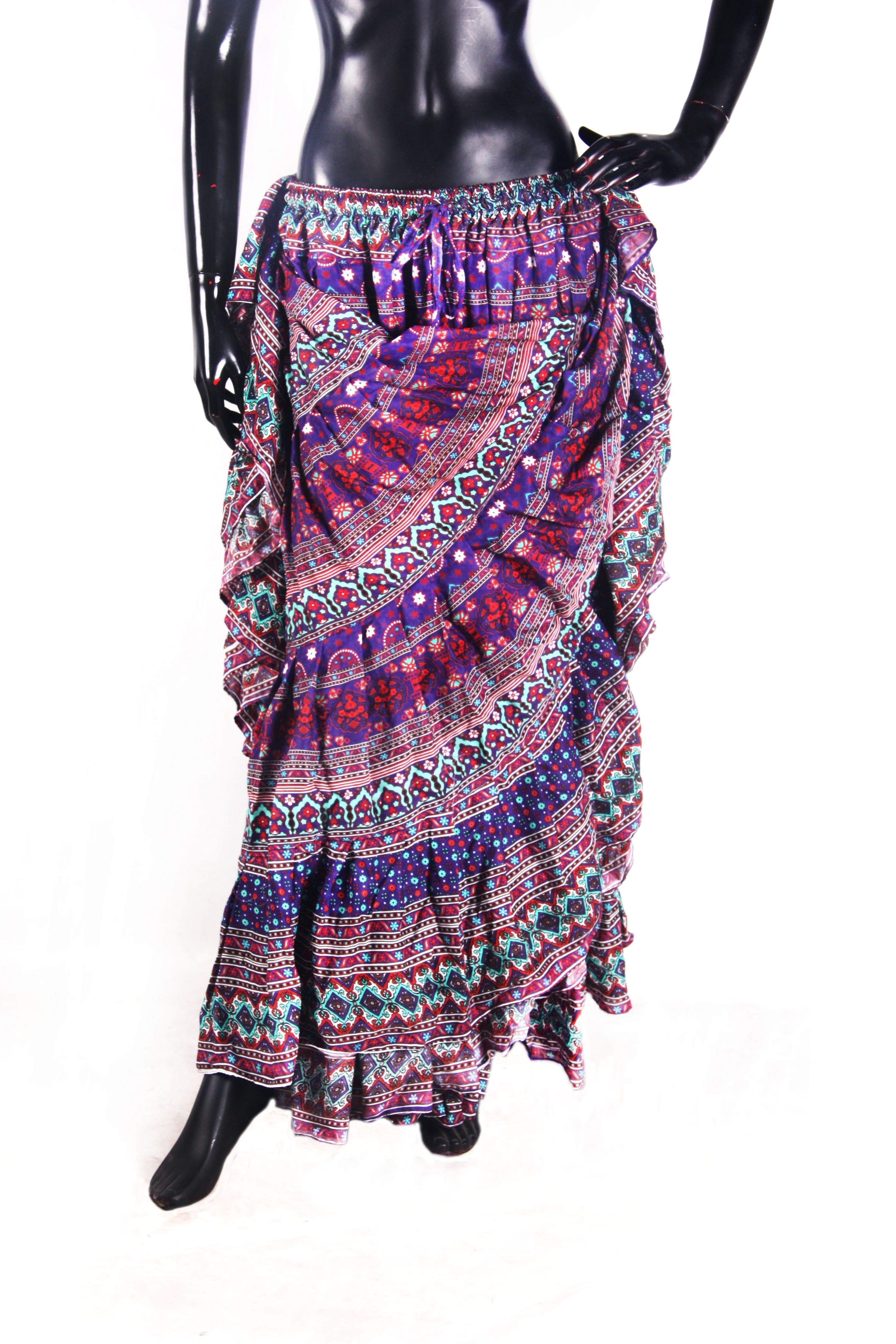 Digital Printed Skirt purple WLS