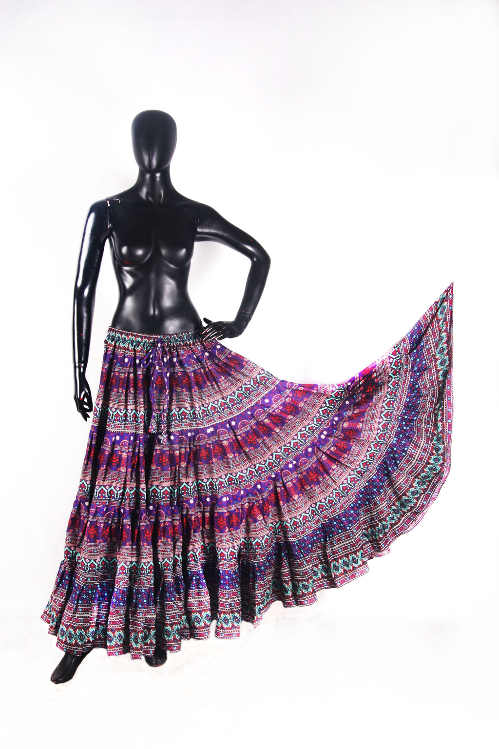 Digital Printed Skirt purple WLS