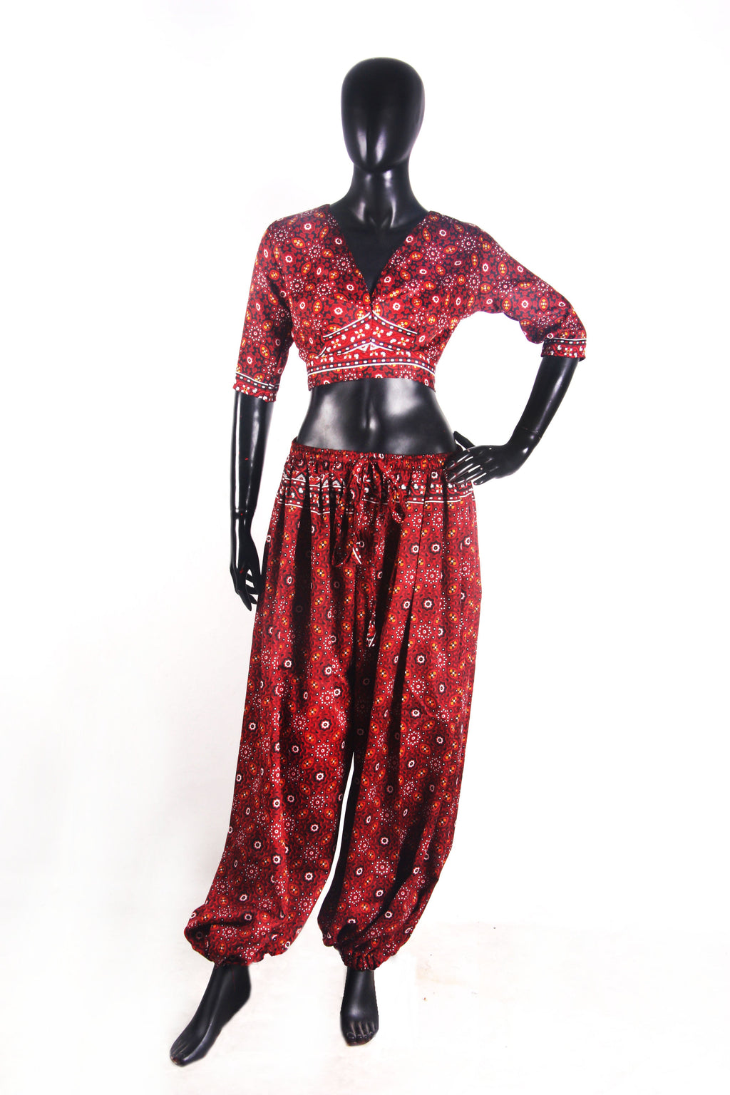 Tribal 2 pcs blouse and harem pant set