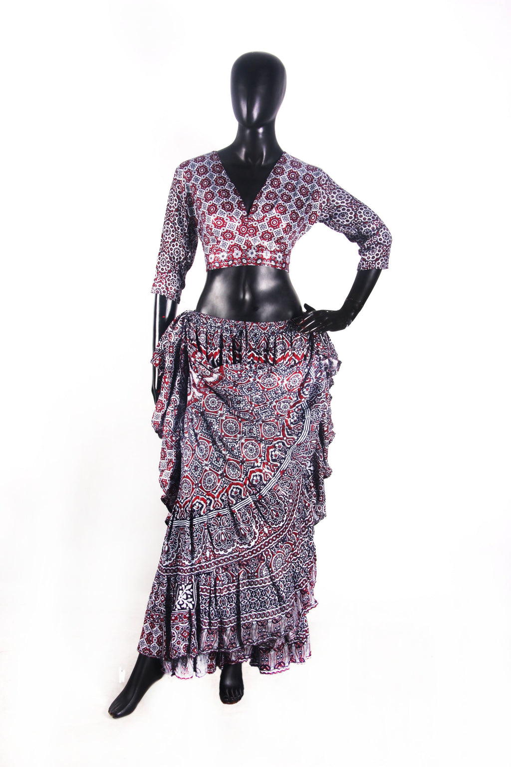 ajrak lurex blouse