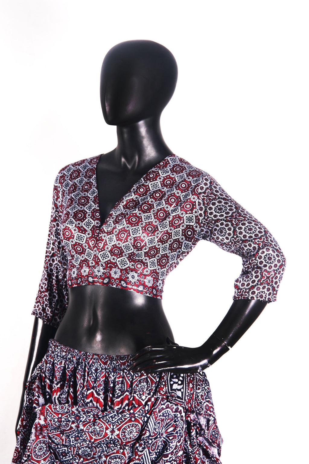 ajrak lurex blouse