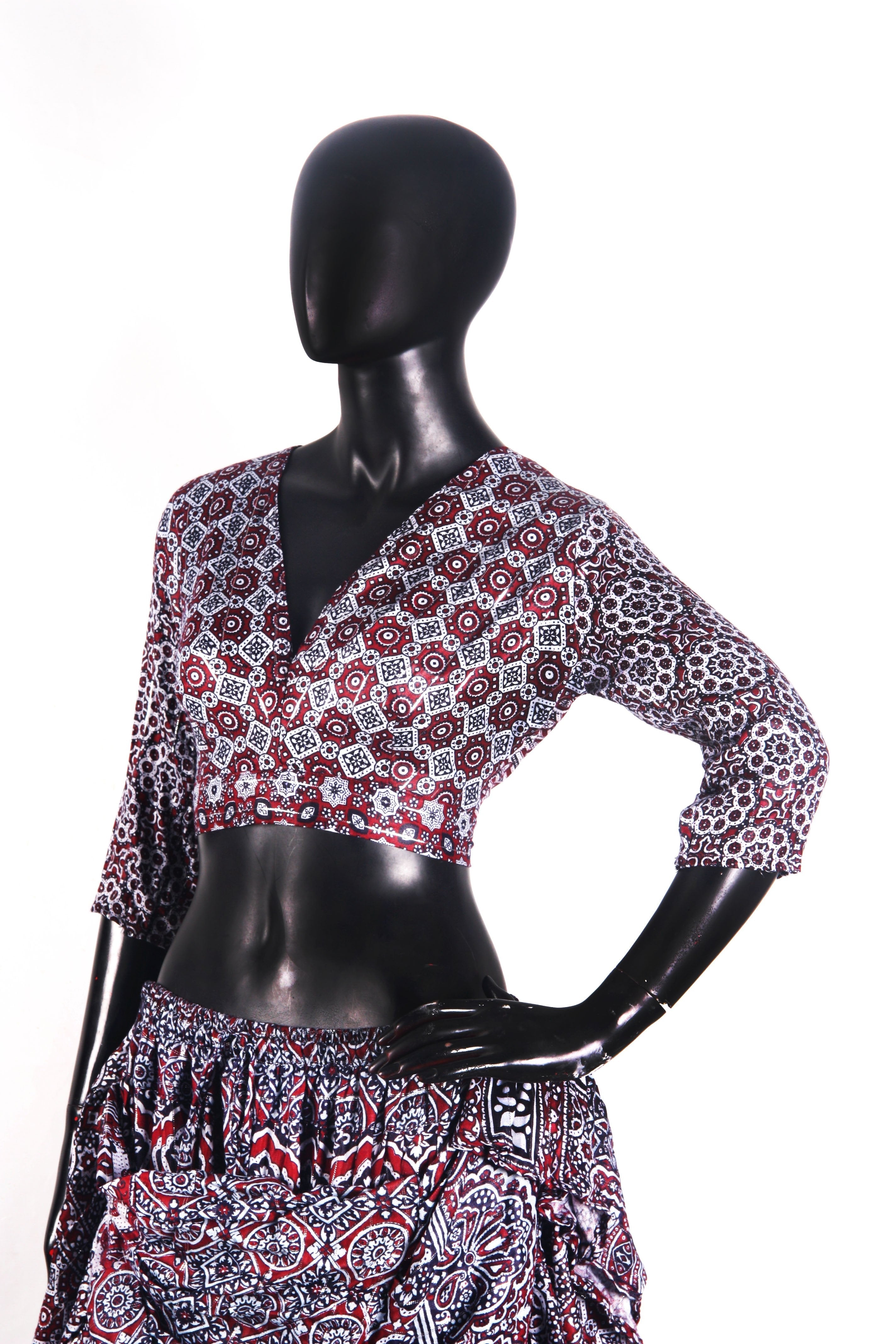 ajrak lurex blouse WS