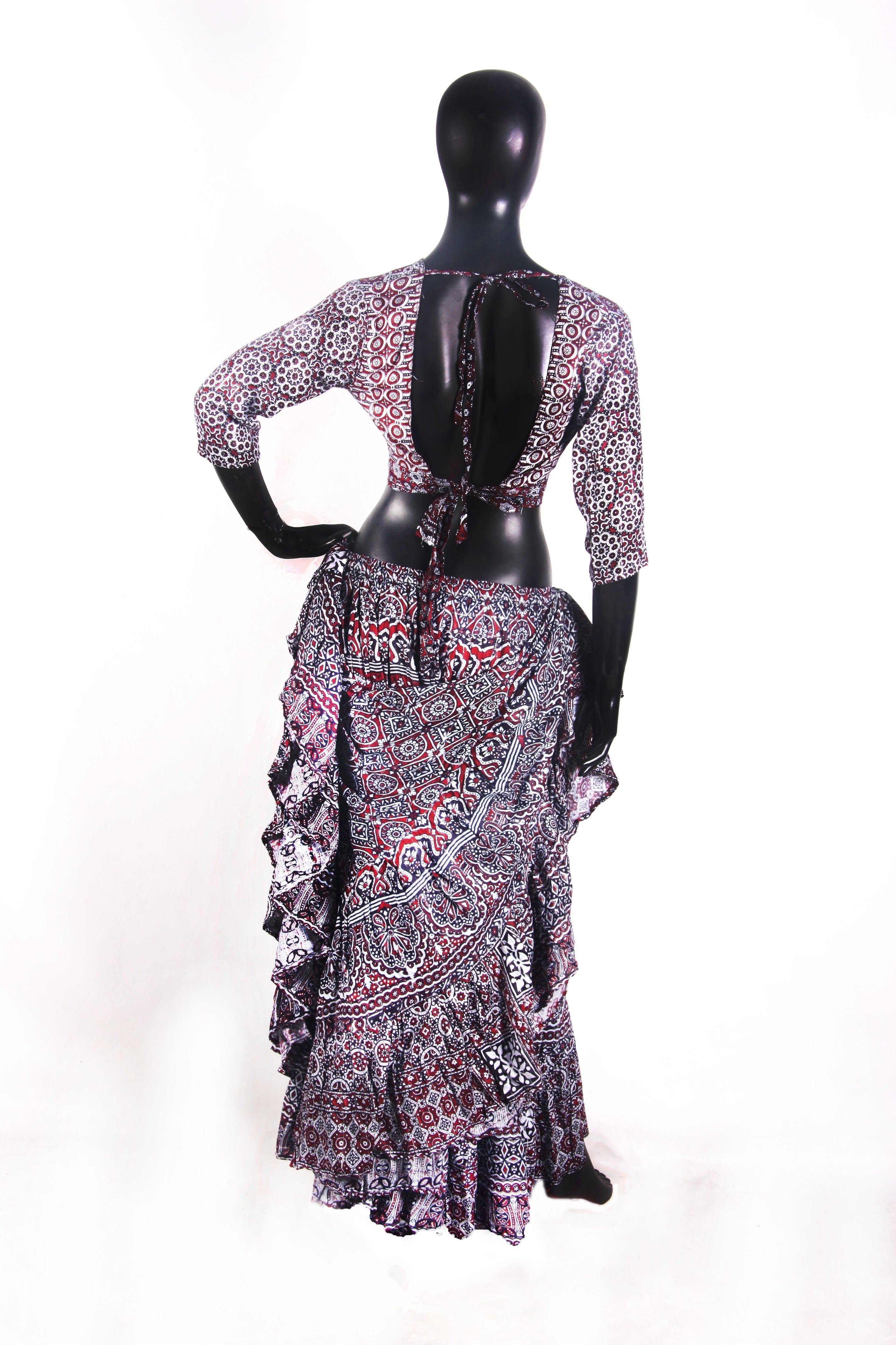 ajrak lurex blouse