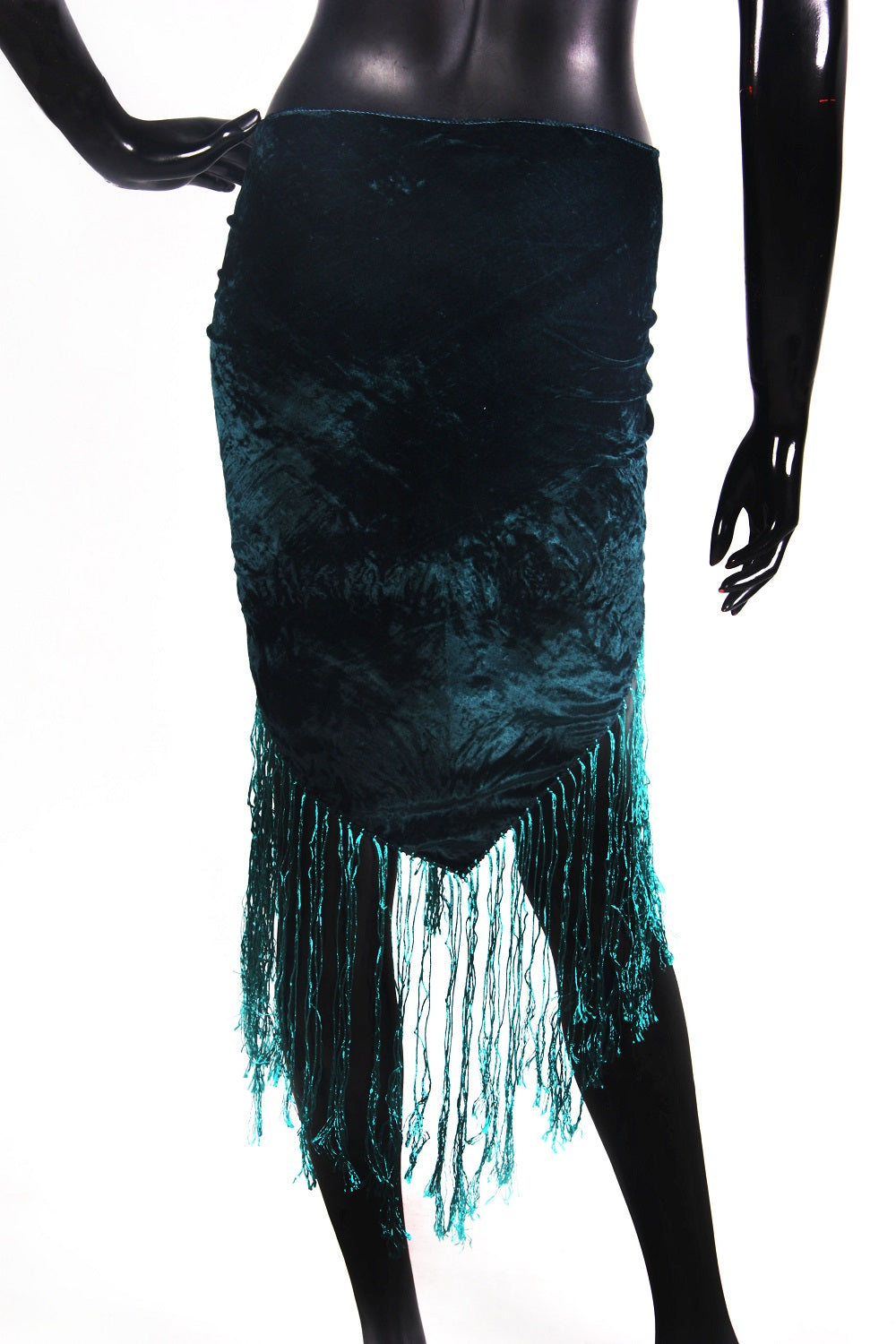 velvet hip scarf dark sea green/teal WS
