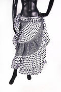 Black/white fusion Block Print skirt 25yards