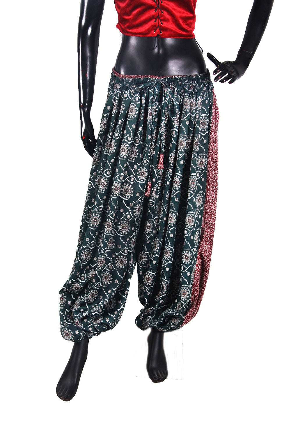 Bloomers Made From Block Print Fabric Dark Green