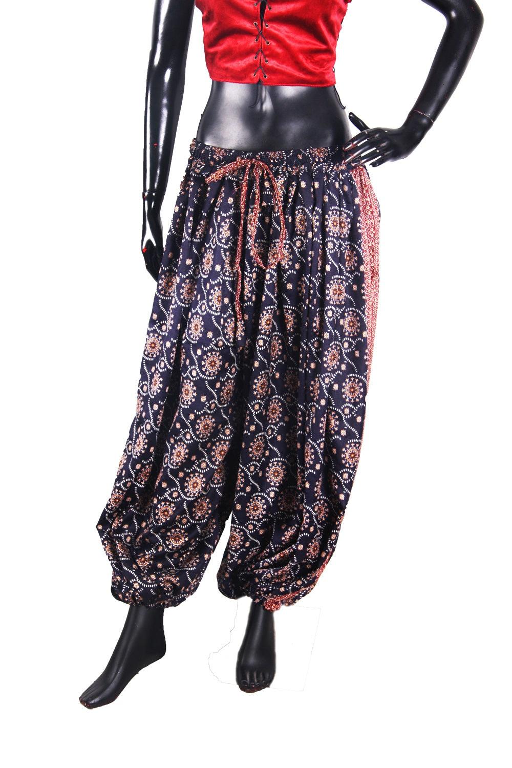 Bloomers Made From Block Print Fabric Blue Color