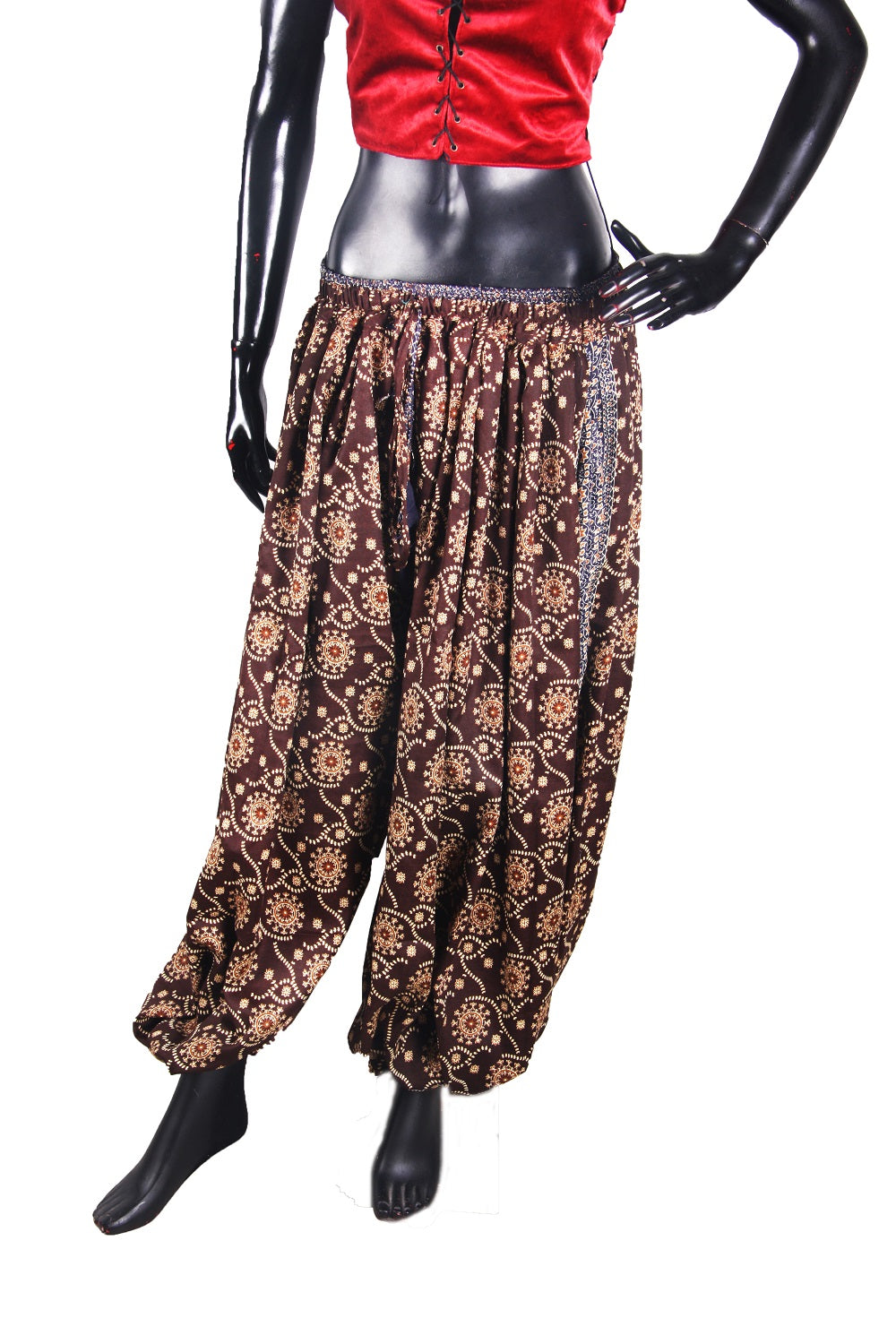 Bloomers Made From Block Print Fabric Brown Color