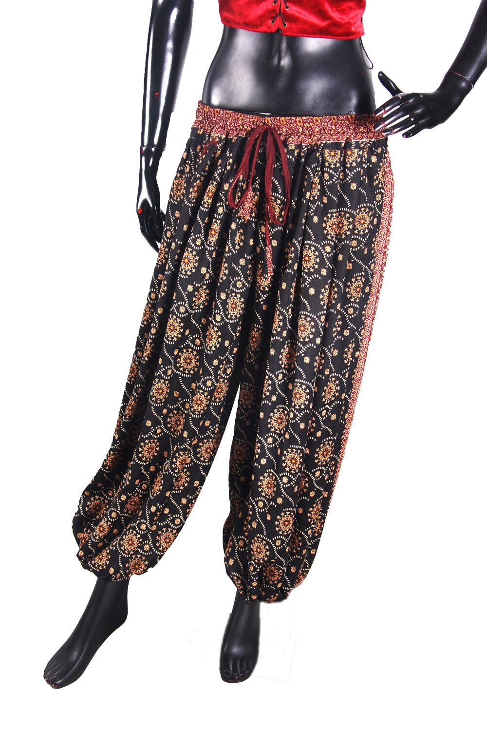 Bloomers Made From Block Print Fabric Black Color