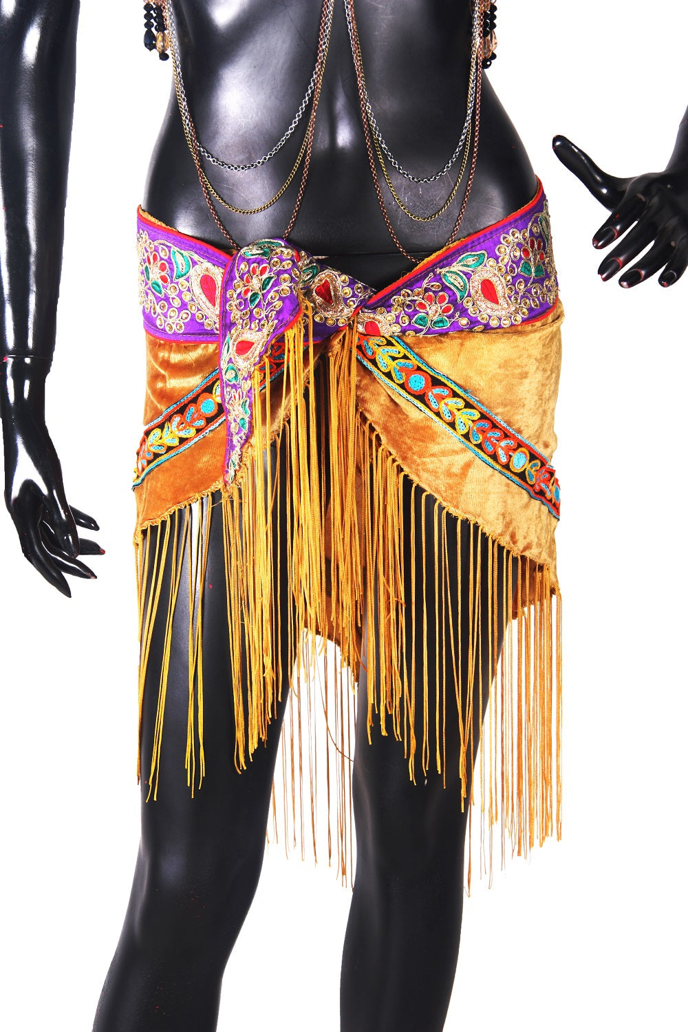 Mirror Hip scarf Yellowish Gold