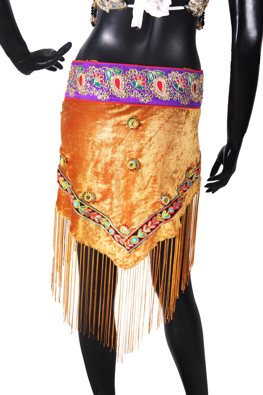 Mirror Hip scarf Yellowish Gold