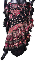 Block print Skirt Shades of Pink