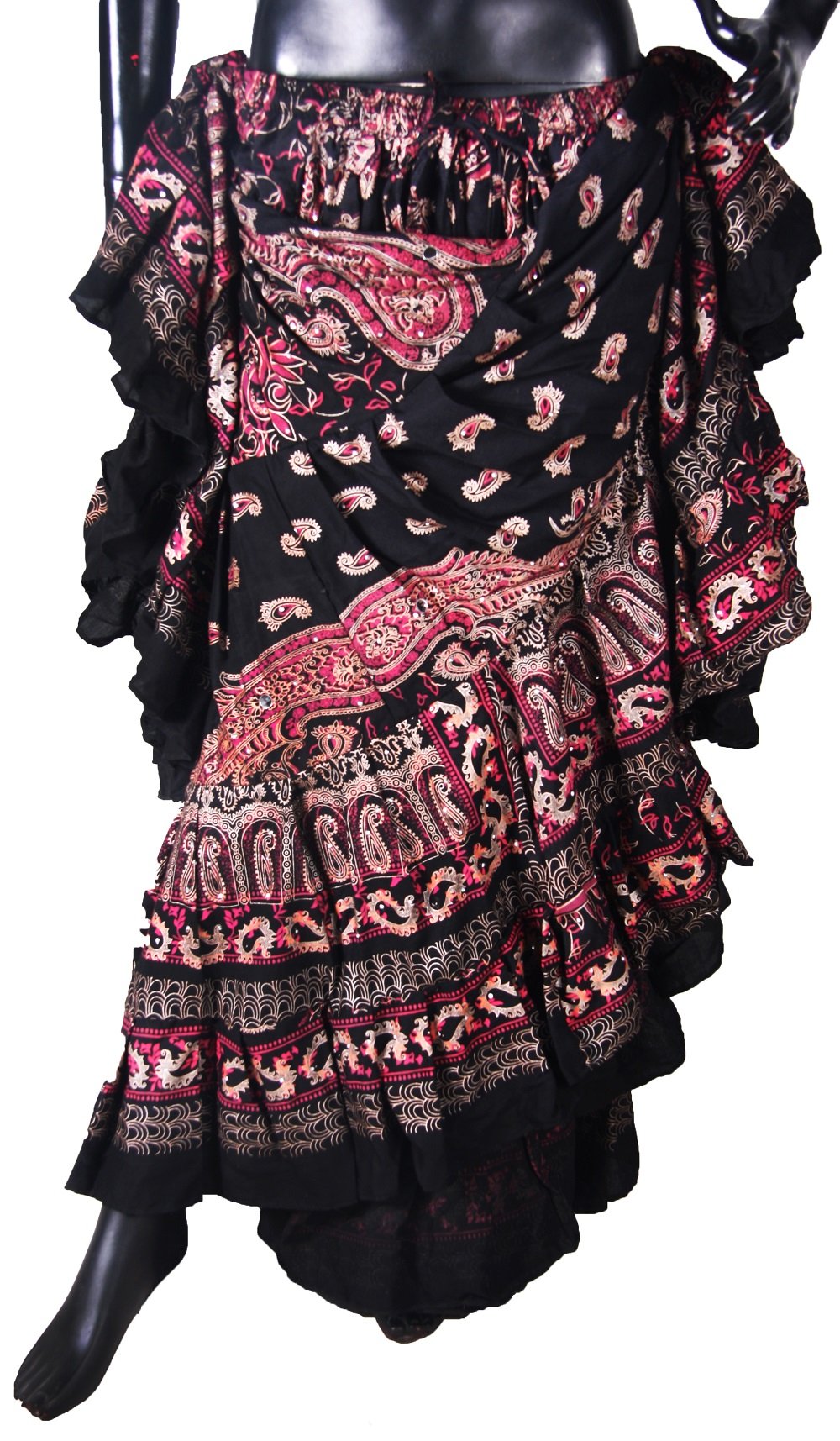 Block print Skirt Shades of Pink