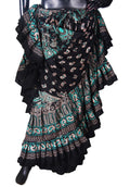Block print Skirt New Collection 2018 Green /Turquoise