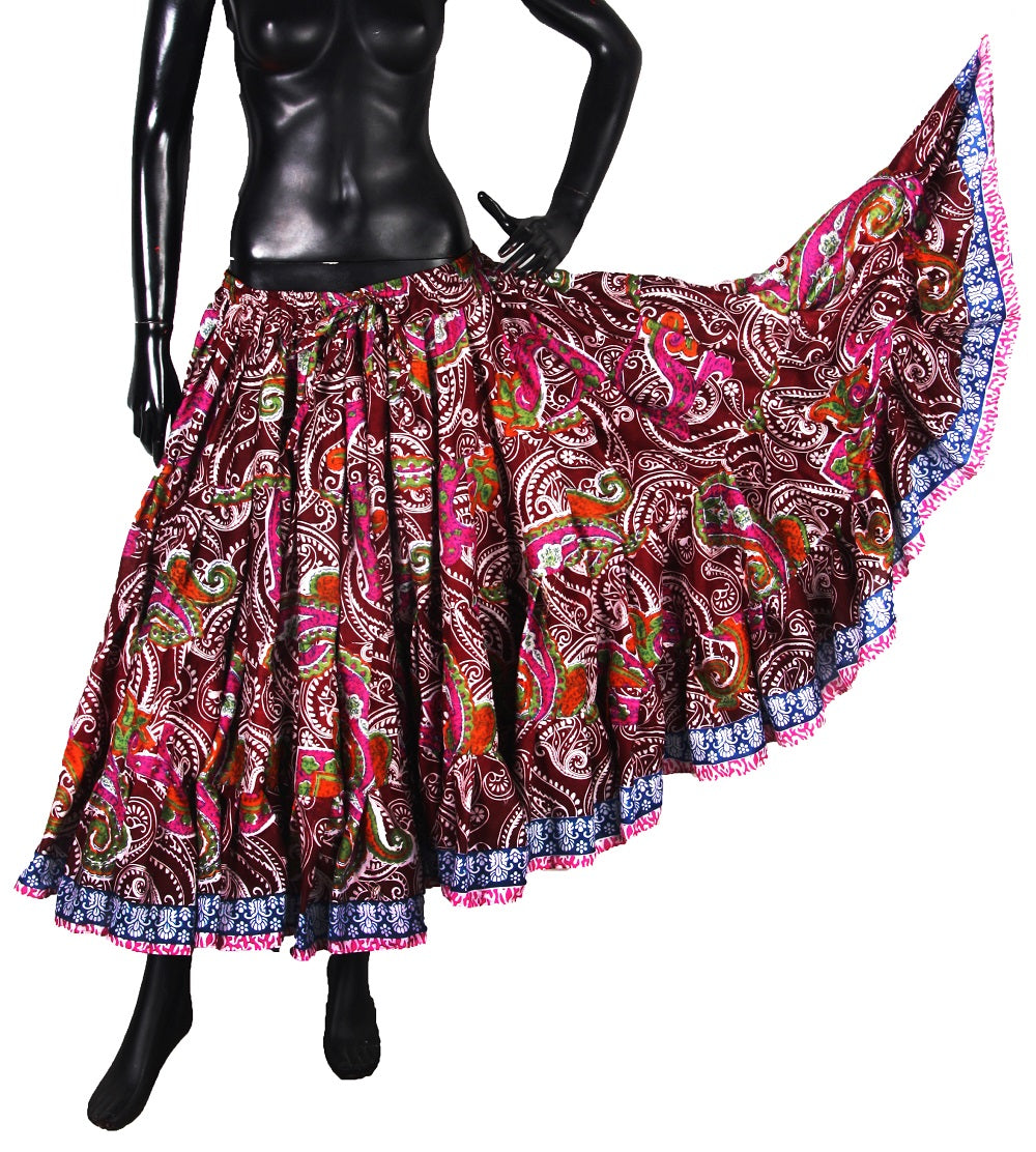 Block Print Skirt Paisley design