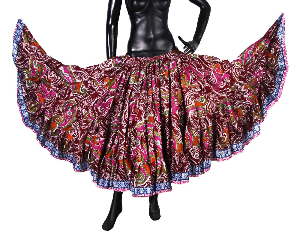 Block Print Skirt Paisley design