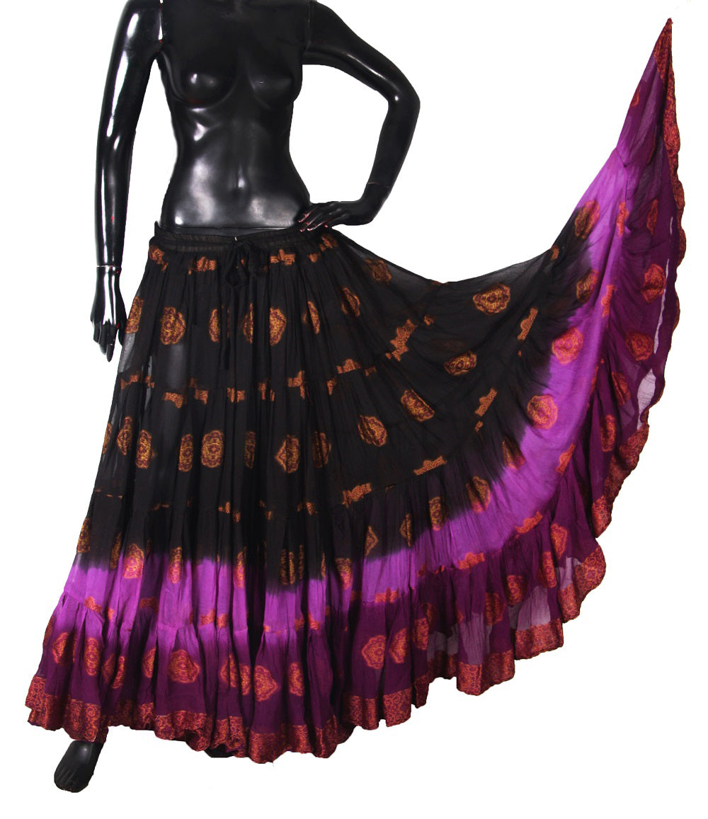 Jaquard bindi Skirt Black/magenta WLS