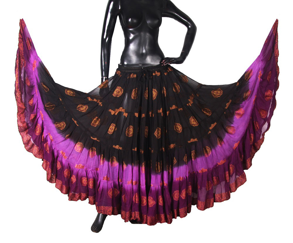 Jaquard bindi Skirt Black/magenta WLS