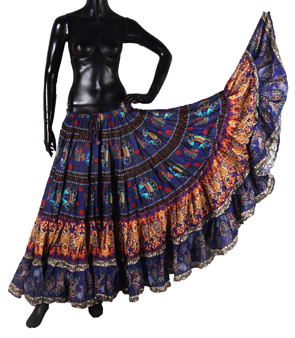 Digital Printed Skirt PEACOCK WLS