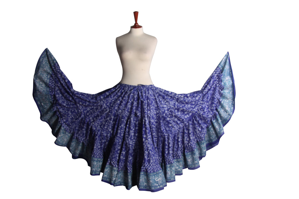 Jodha Maharani Skirt Blue/Turquoise (100% Polyester) WLS