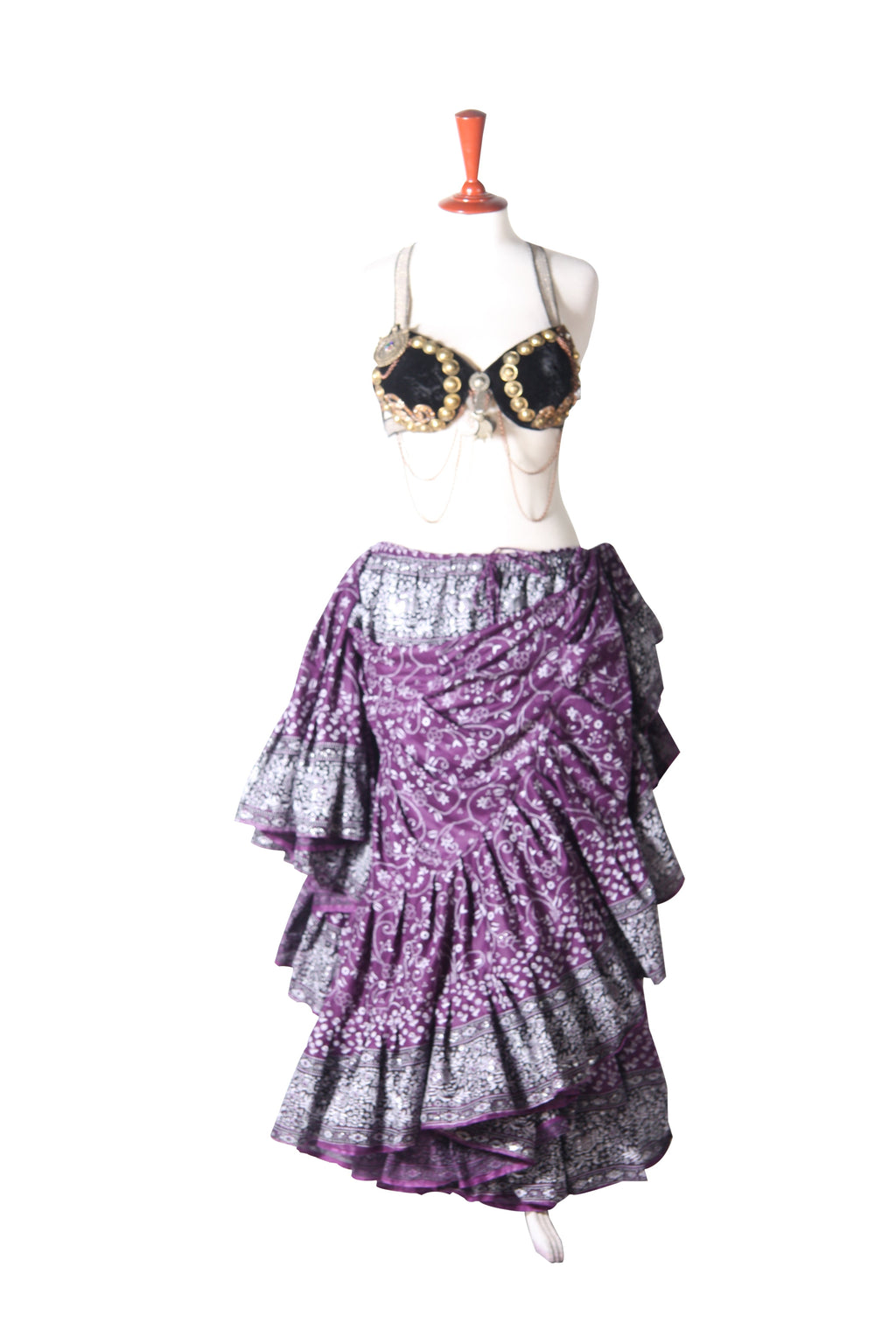 Jodha Maharani Skirt Purple