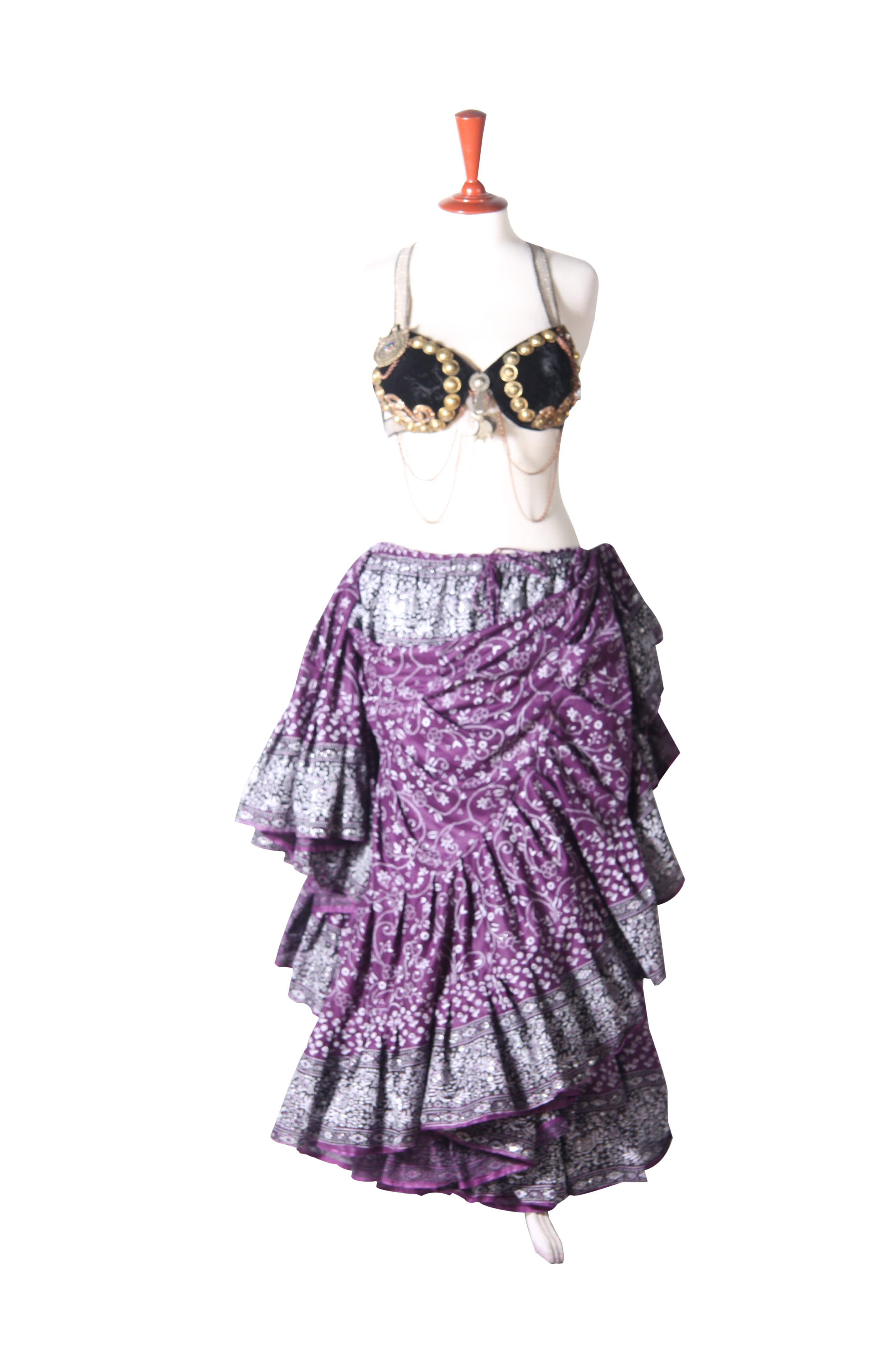 Jodha Maharani Skirt Purple