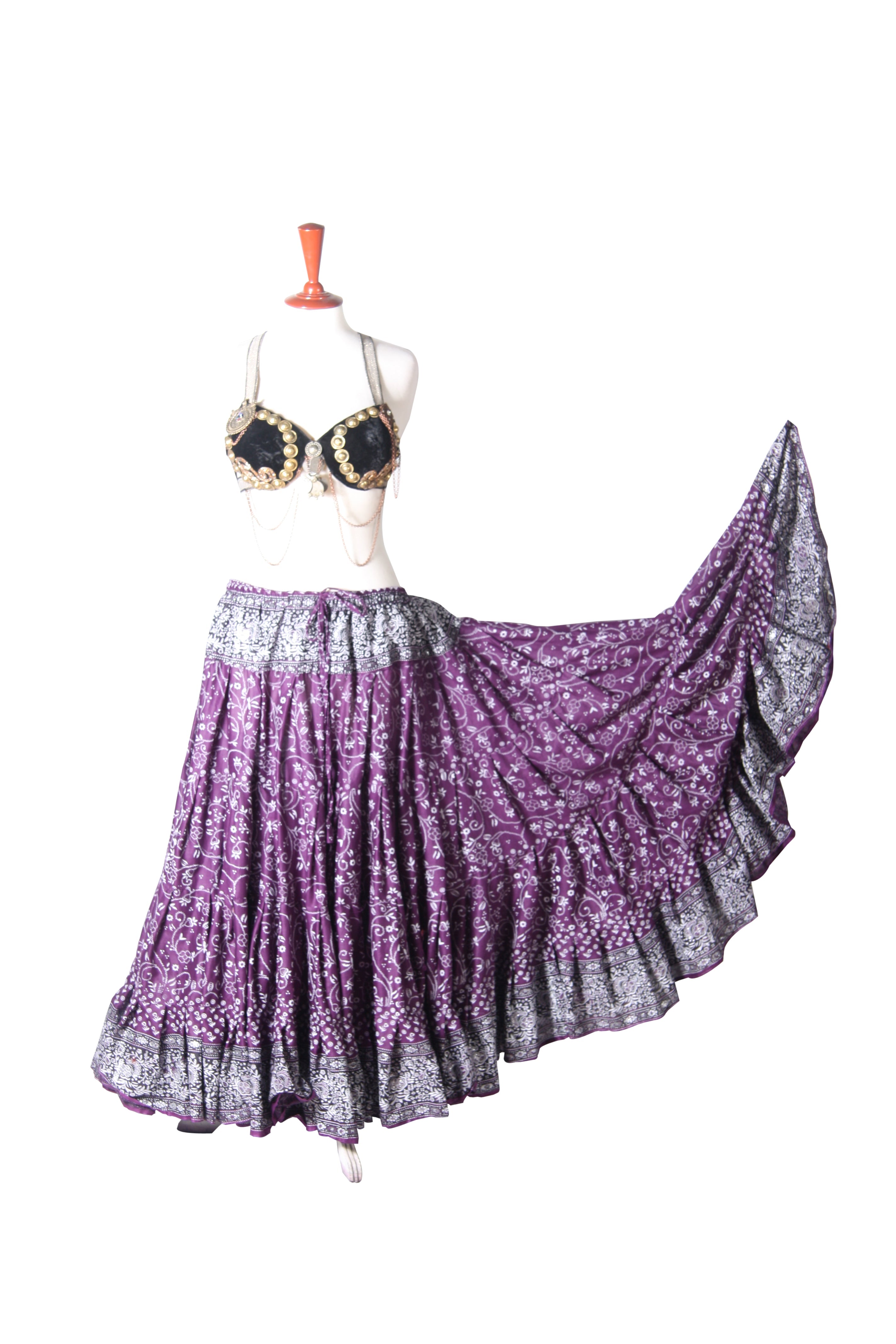 Jodha Maharani Skirt Purple