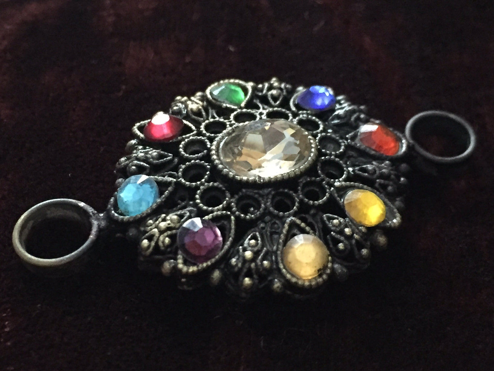 Brass Brooch / Jewel DIY 6pcs Packing WS