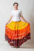 Senoritas skirt  Yellow/Orange/Burgundy WLS