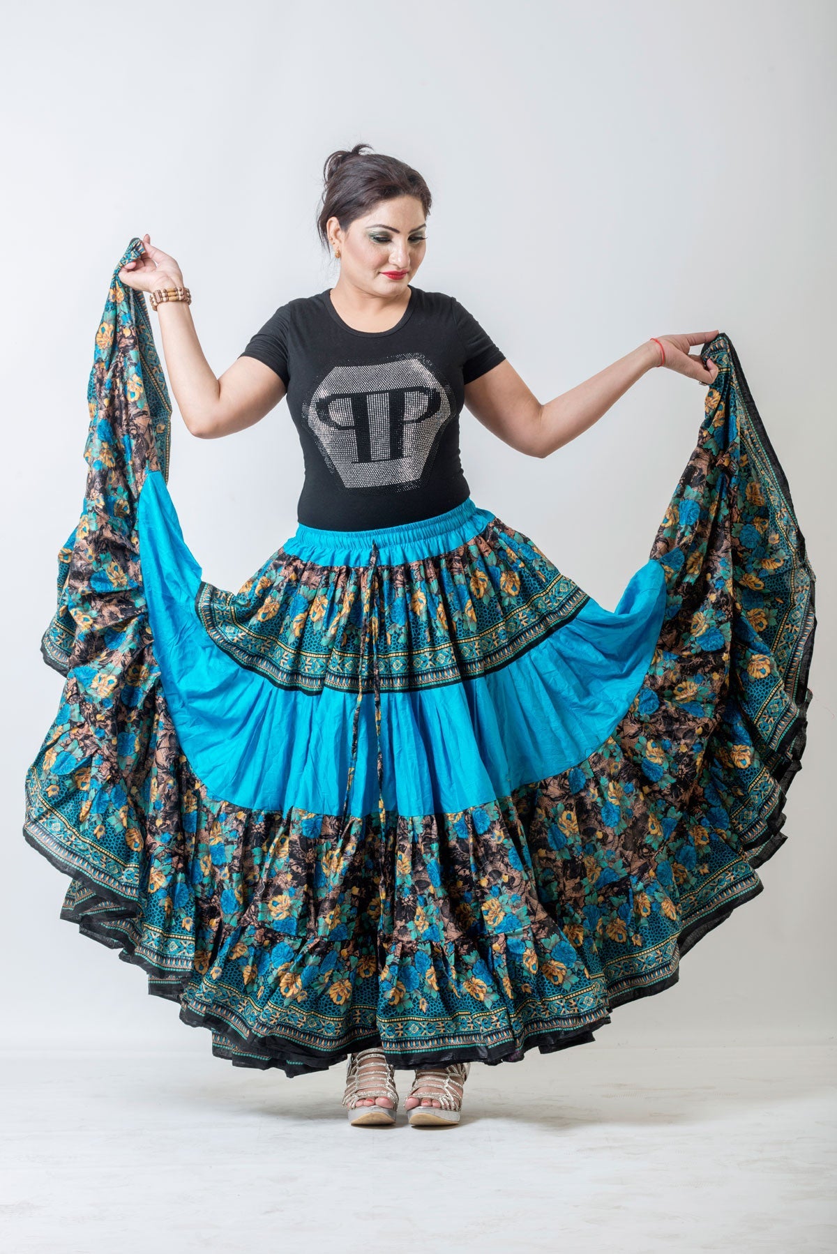 Printed Skirt Blue