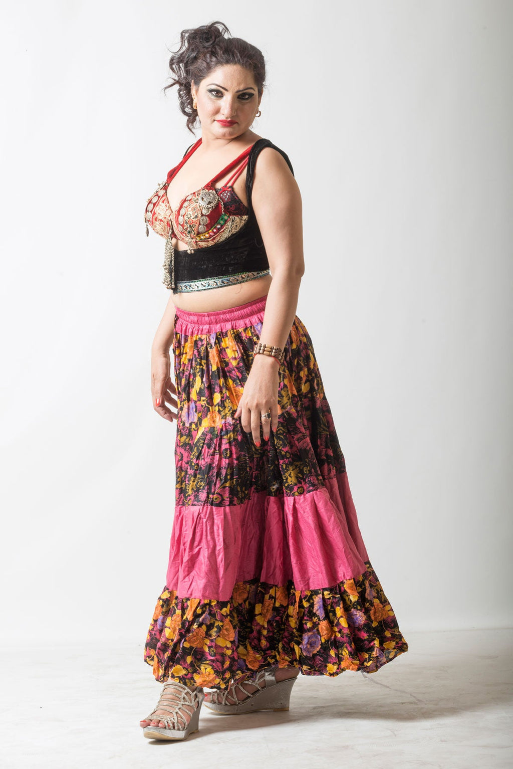 Printed Skirt Pink