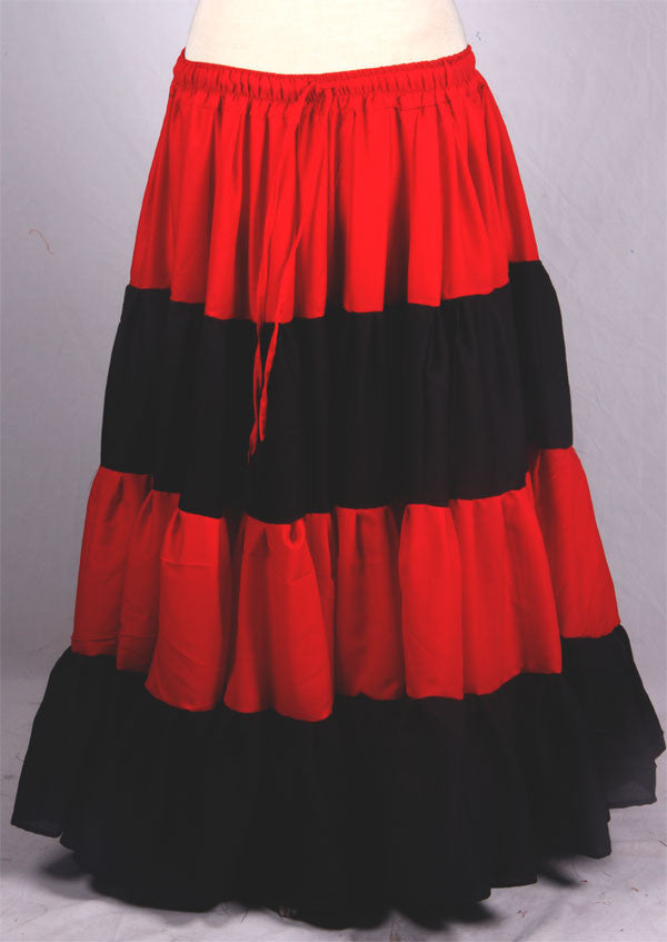 Malai Silk skirt Red/Black