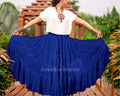 Solid color Skirt dark blue 100% cotton WLS