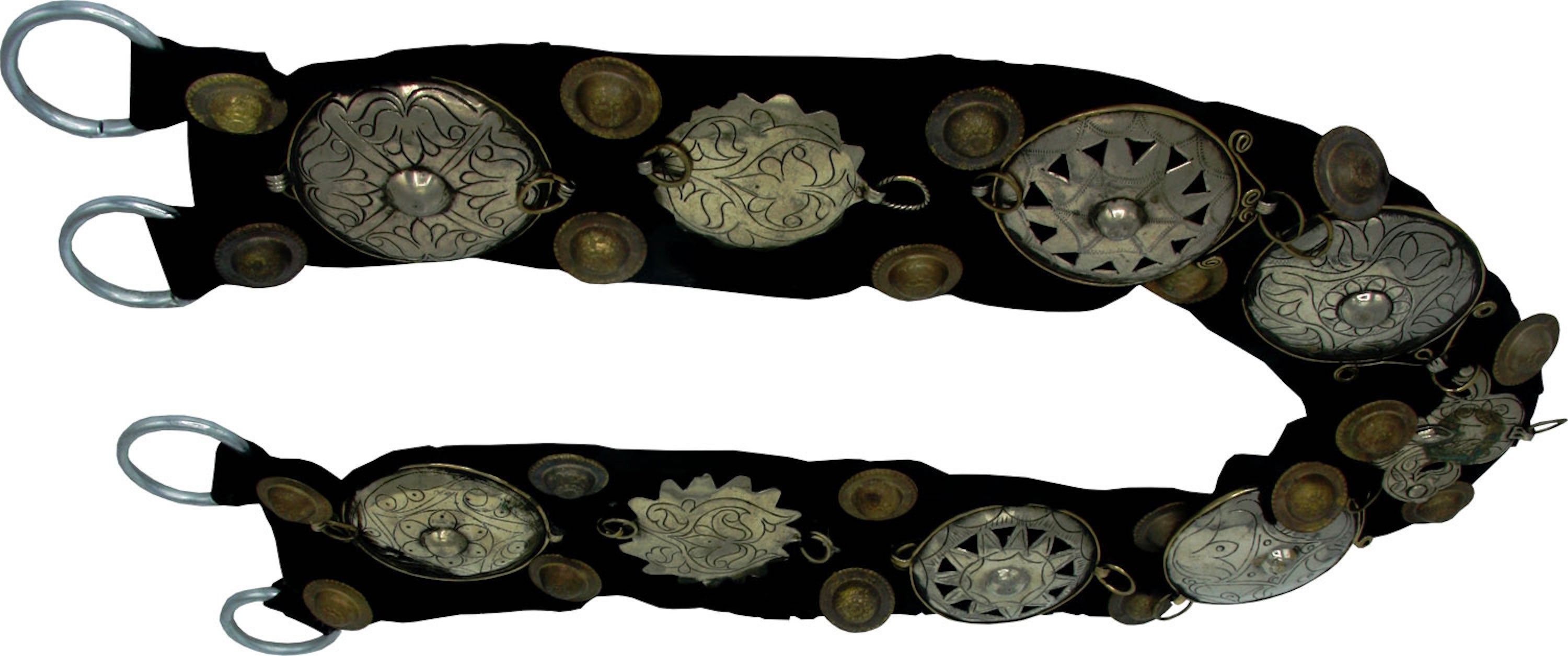 Tribal Kuchi Metal Medallion Belt WS