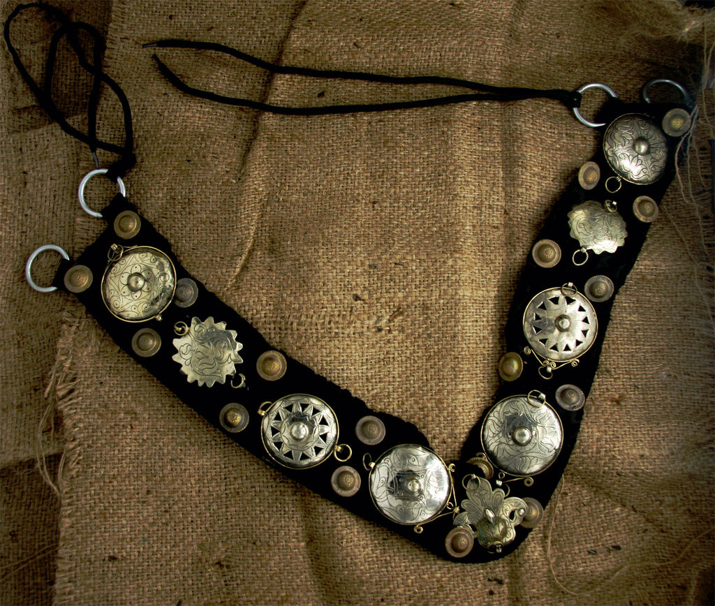 Tribal Kuchi Metal Medallion Belt WS