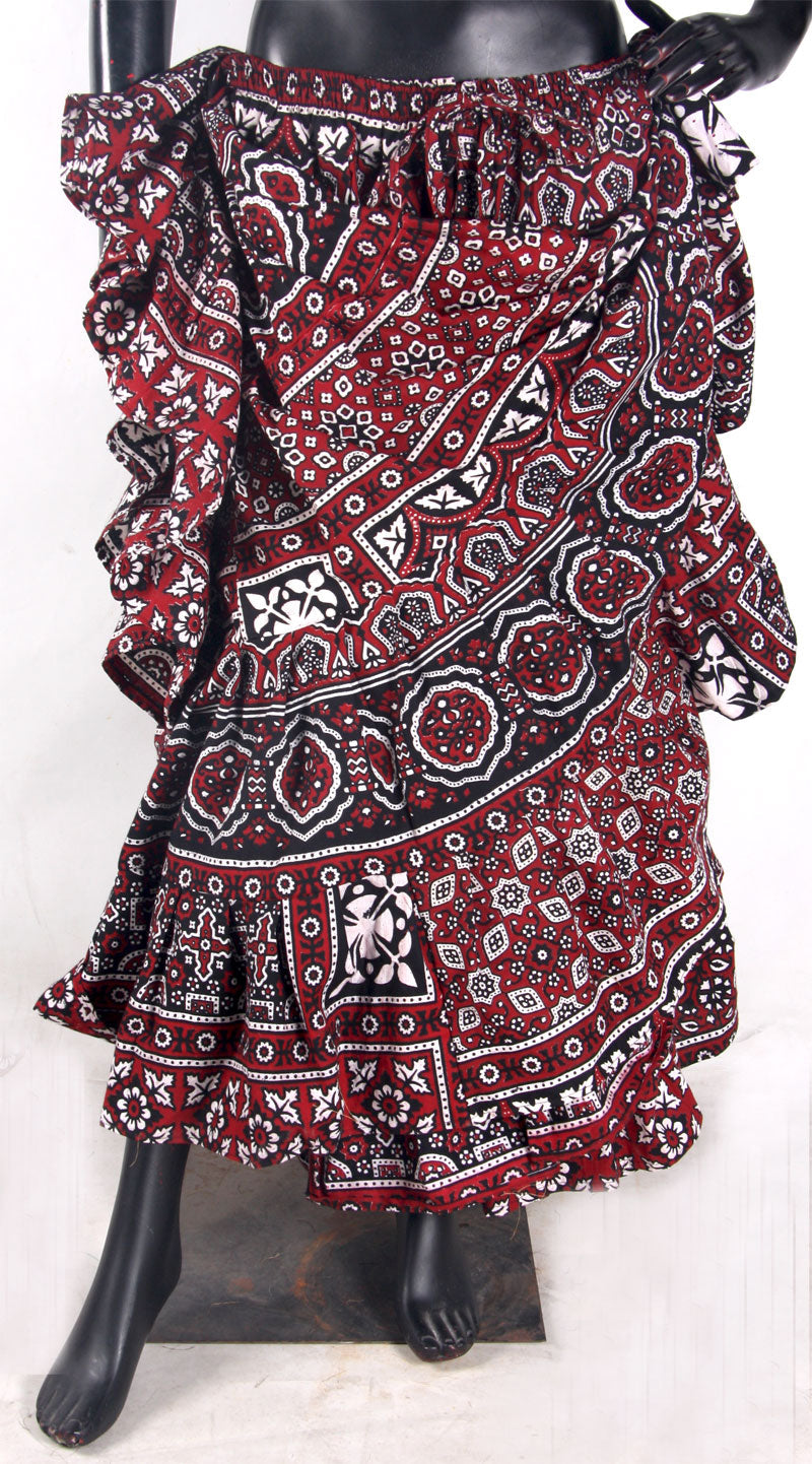 Block print Skirt AJRAK