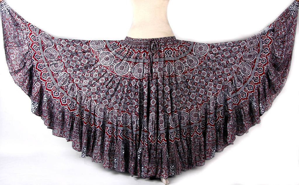 Block print Skirt Lurex
