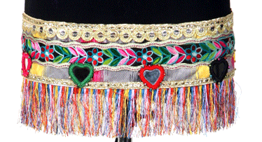 Tribal Kuchi multi fringe belt WS
