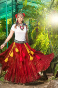 Bindi skirt burgundy WLS