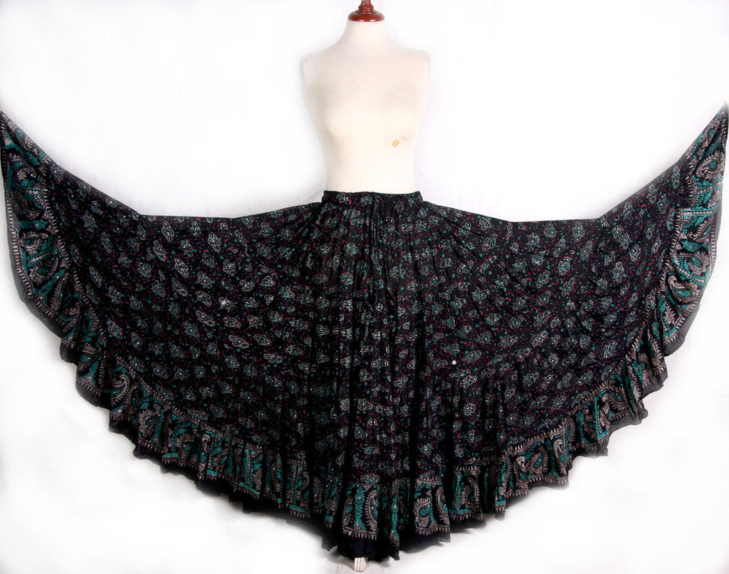 Block print skirt Galaxy