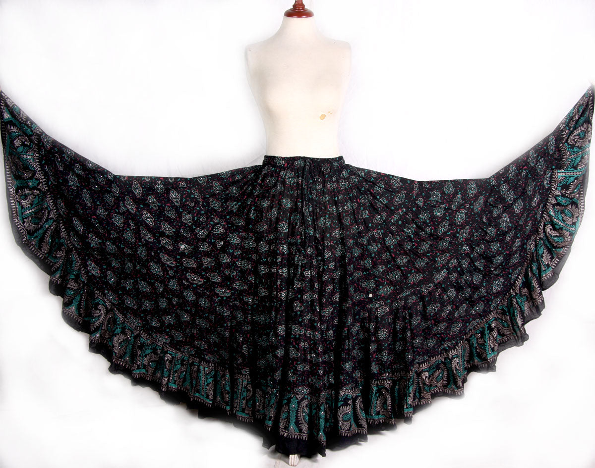 Block print skirt Galaxy