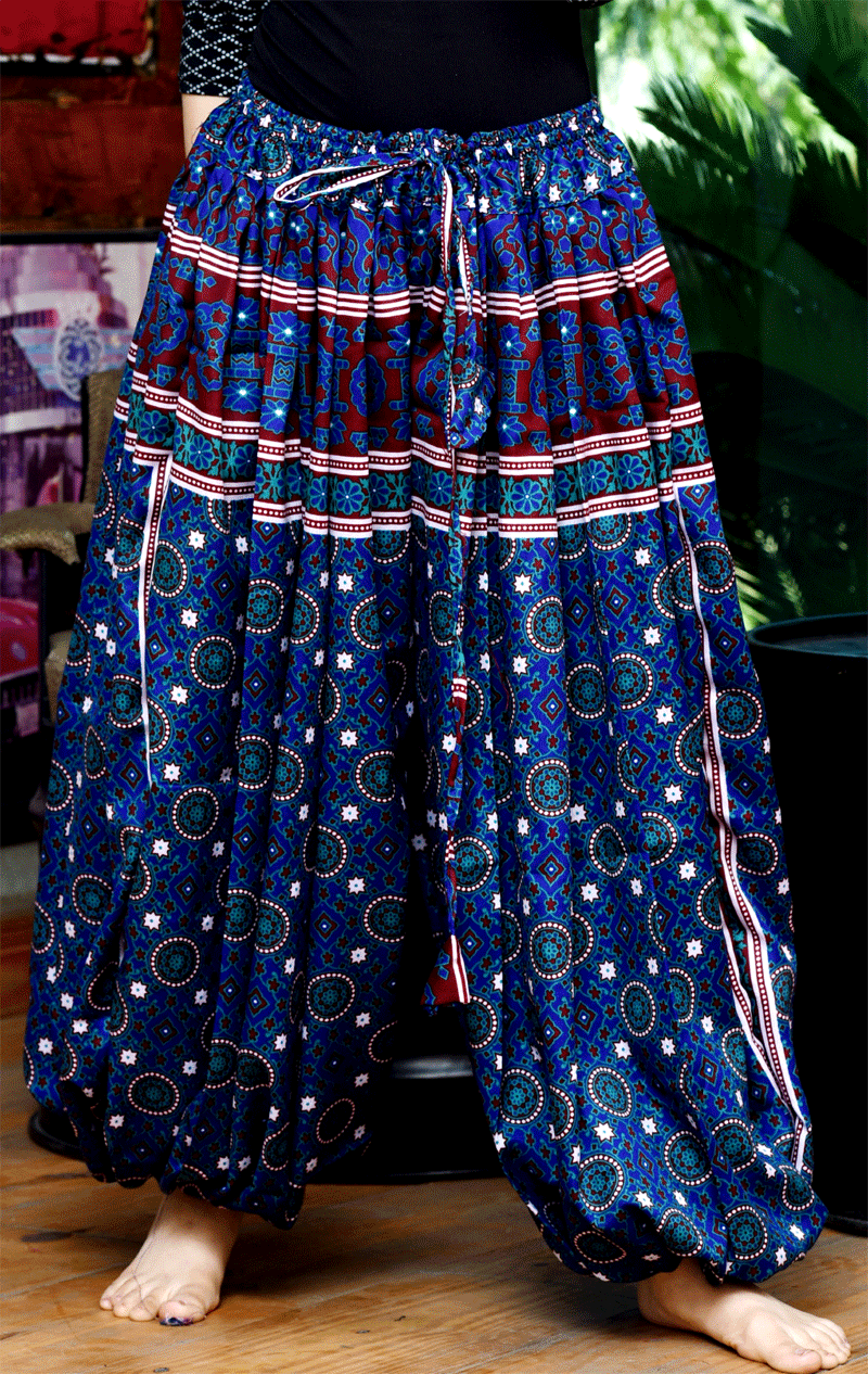 bloomer ajrak blue