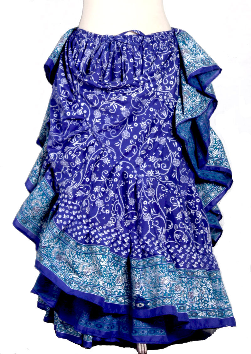 Jodha Maharani Skirt Blue/Turquoise (100% Polyester) WLS