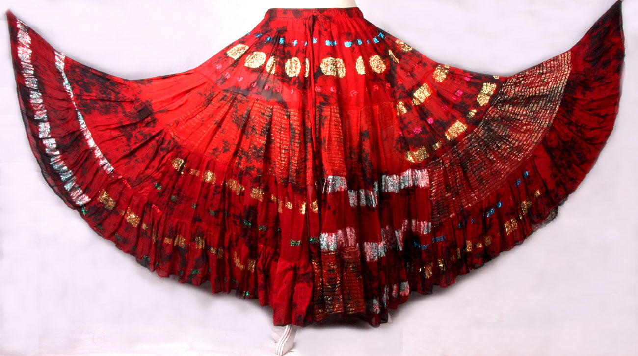 Senoritas skirt caradon red/burgundy